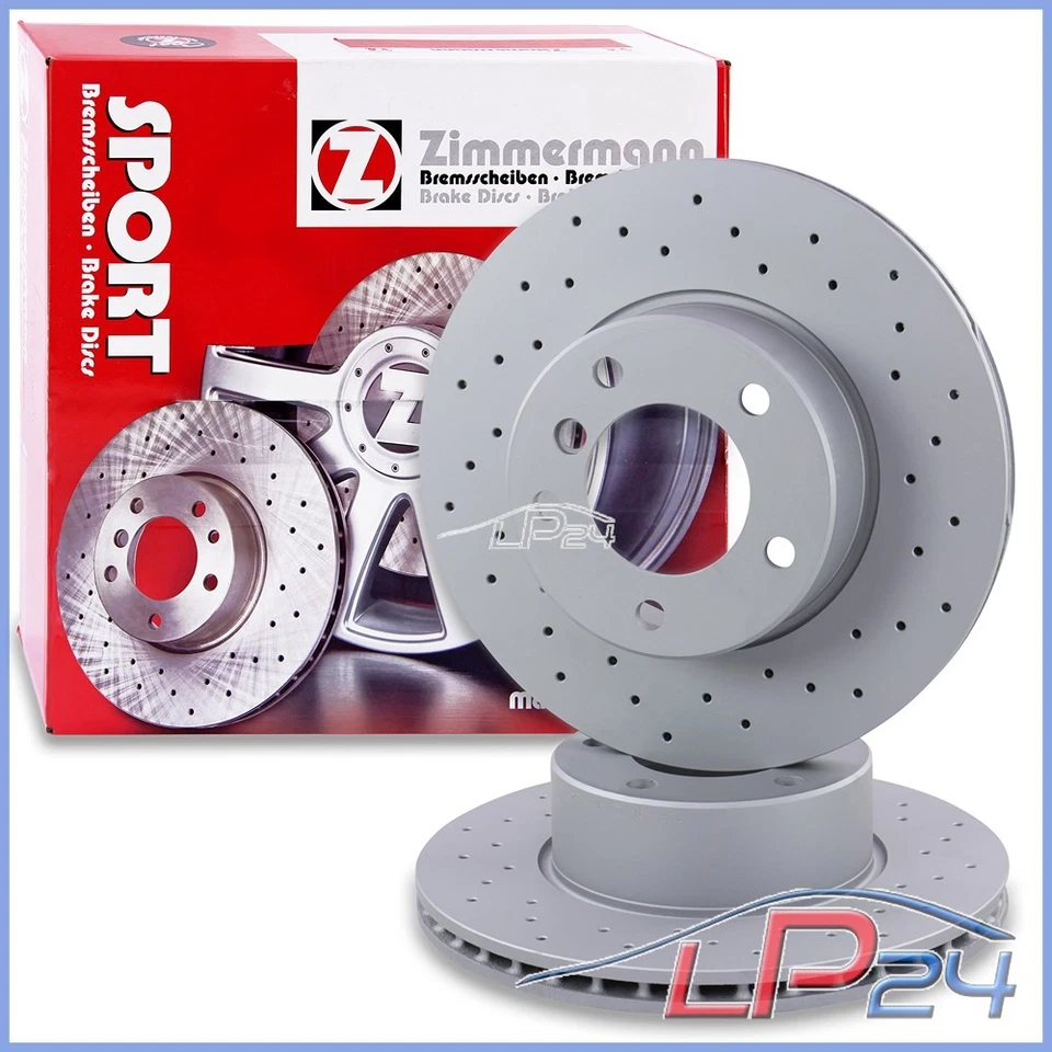 ZIMMERMANN DISQUES DE FREIN SPORT + PLAQUETTES + CONTACT AVANT POUR BMW 5-ER E39 - Photo 2/4