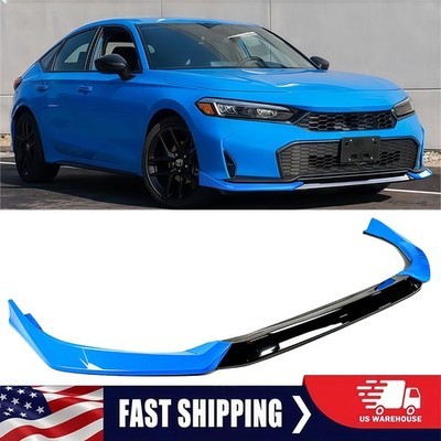 Front Bumper Lip Splitter For 2025 Up Honda Civic Yofer Boost Blue Black 2 Tone