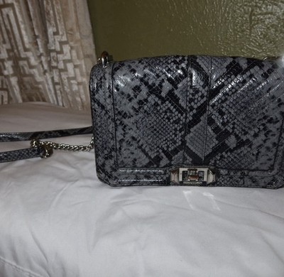 Chevron Snake Print Crossbody Bag by Rebecca Minkoff !!!Rare!!!