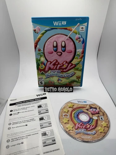 Kirby and the Rainbow Curse Nintendo Wii U 2015 Complete in Box CIB