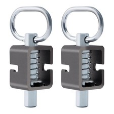 Spring Latch Lock, Weld-On Assembly, Trailer Pack of 2, Gray