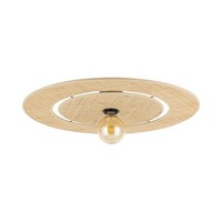 Deckenlampe Bast Metall Natur Sandfarben D:60 Cm E27 Deckenleuchte Wohnzimmer
