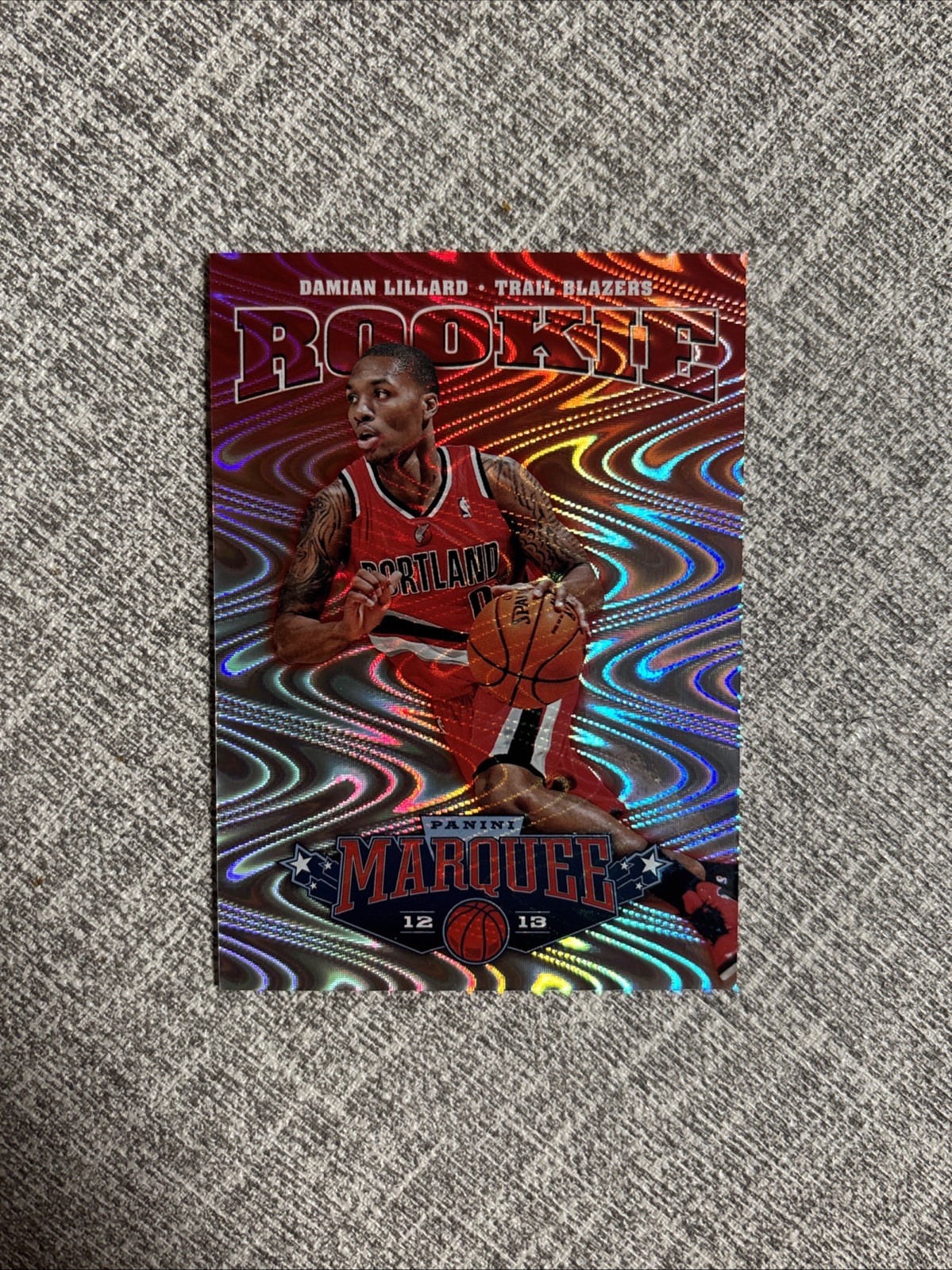 Damian Lillard 2012-13 Panini Marquee Swirlorama Rookie RC #151 Trailblazers