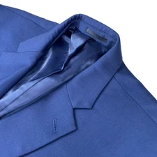 Jos. A. Bank Men’s 100% Wool Tailored Fit 2-Button Blazer Jacket Blue • 48R