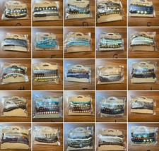 New Bracelet Sets Beaded Multi Color Charms Various Designs Hearts Turquoise