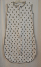 Amazing Baby  SleepSack Wearable Blanket-Size Med 6- 12 Mo White w/Gray Bears