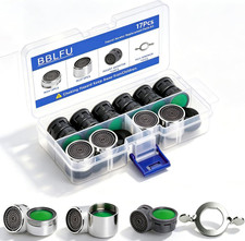 16PCS Faucet Aerator Replacement Kit, 12 Pack Insert Aerators, 2 Pack M24 15/16