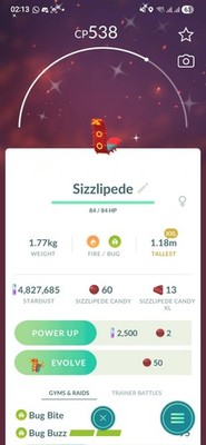 Shiny Sizzlipede ( XXS ) Pokemon Ultra Friends / Registered Go | eBay