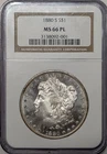 1880 S MS66PL NGC Morgan