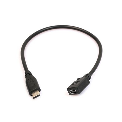 Type C USB 3.1 Male to Mini USB Female Charging Data Cable for 6P