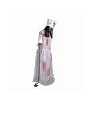 Haunted Hill Farm Life-Size Animatronic Convulsing Nurse by Tekky Halloween New