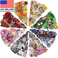 Embroidered Iron-On Patches Applique: 72Pcs Random Assorted Decorative Patches I
