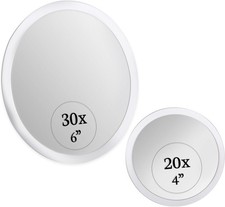 Magnifying Mirror Set 30x and 20x - Wall Mounted Makeup Mirror