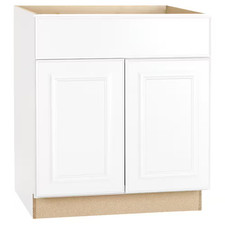 Hampton 30 In. W X 24 In. D X 34.5 In. H Assembled Base Kitchen Cabinet in Satin