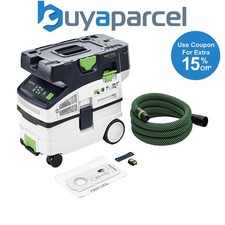 Festool CLEANTEC CTLC MIDI Twin 18v 36v I-Basic Cordless L-Class Dust Extractor