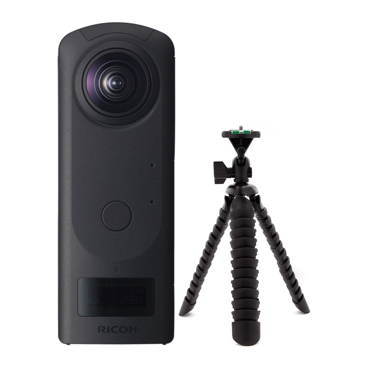 Ricoh Theta Z1 360 Camera 51GB Internal Storage 10 In Spider Tripod Vlogger PRO