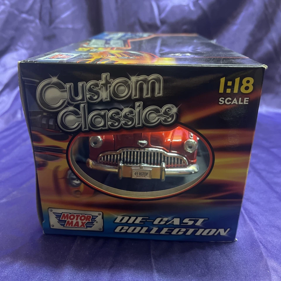 1949 Buick Roadmaster Convertible, Red - Motormax Custom Classics 1/18 Diecast  - Image 4 of 4