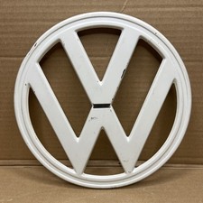 1971 Volkswagen Bus Front Vw Emblem Badge White Oem 4 Pin Type 2 Bay Window