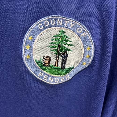 Polo de manga corta para hombre azul Pender County North Carolina talla extra grande - Imagen 2 de 5