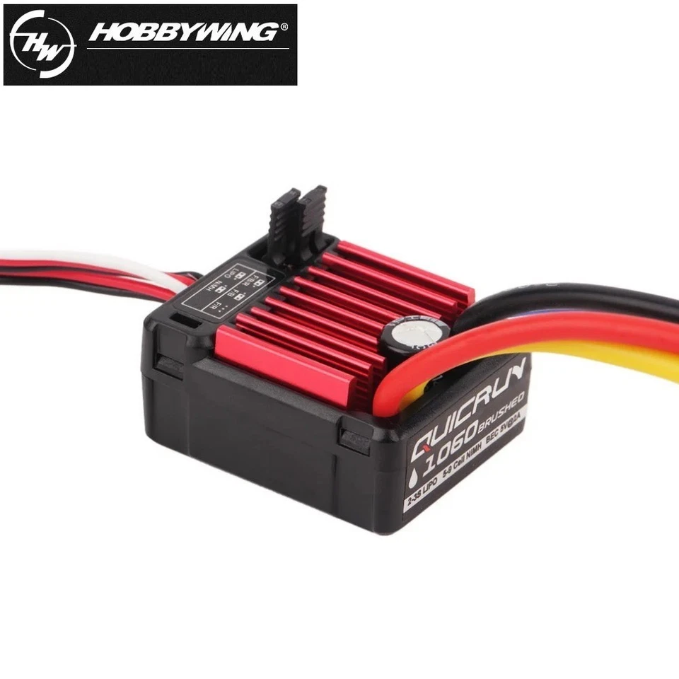 HobbyWing QuicRun 1060 Brushed ESC – 60A Waterproof Speed Controller for 1/10 RC - Image 2 of 4