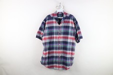 Vintage 90s Ralph Lauren Mens XL Faded India Madras Plaid Button Down Shirt