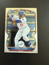 2023 Bowman #BCP-142 Yunior Garcia Chrome Prospects Los Angeles Dodgers