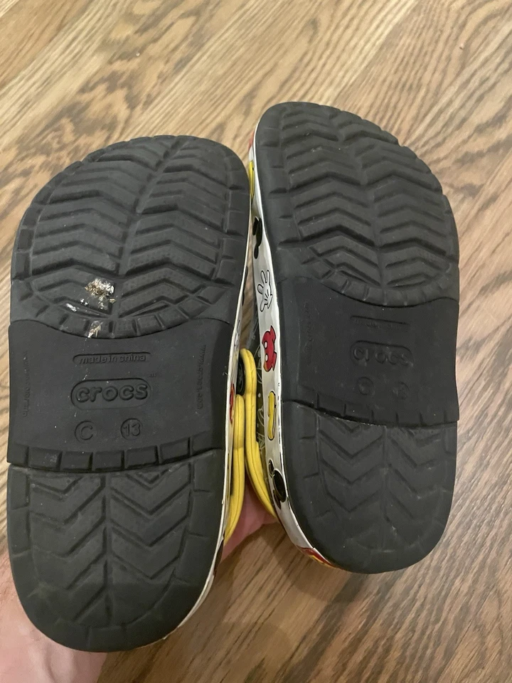 Zueco Clásico Mickey Mouse Disney Talla C13 Niños Amarillo Negro Blanco Foto 4 de 4