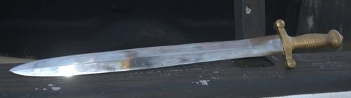 Antique? Civil War Period 19th Century French Artillery Short Sword Maker Marked