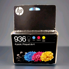 HP 936 Black Cyan Magenta Yellow Ink Cartridge Set 6C3Z5LN - Exp: 11/2027