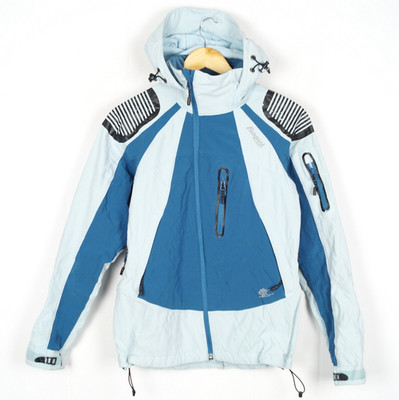 BERGANS OF NORWAY UTAKLEIV Lady Damen Jacke Gr. S Kapuze blau Reißverschluss