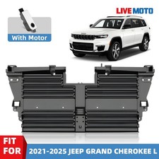 For 2021-2025 Jeep Grand Cherokee L Front Upper Active Shutter Grille W Motor