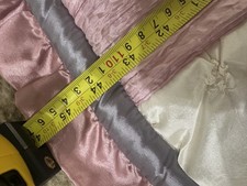 Peanutshell Bella Baby Girl Crib Comforter Set Pink Ivory Gray Crinkled