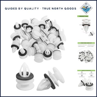 Durable Door Trim Panel Clips, 30PCS Nylon Fasteners for Secure Panel Attachment