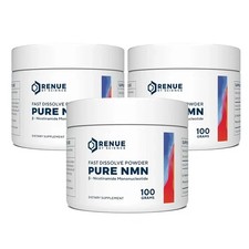 3x Pure Nicotinamide Powder by Renue By Science   100g, Factory Sealed Glass Jar