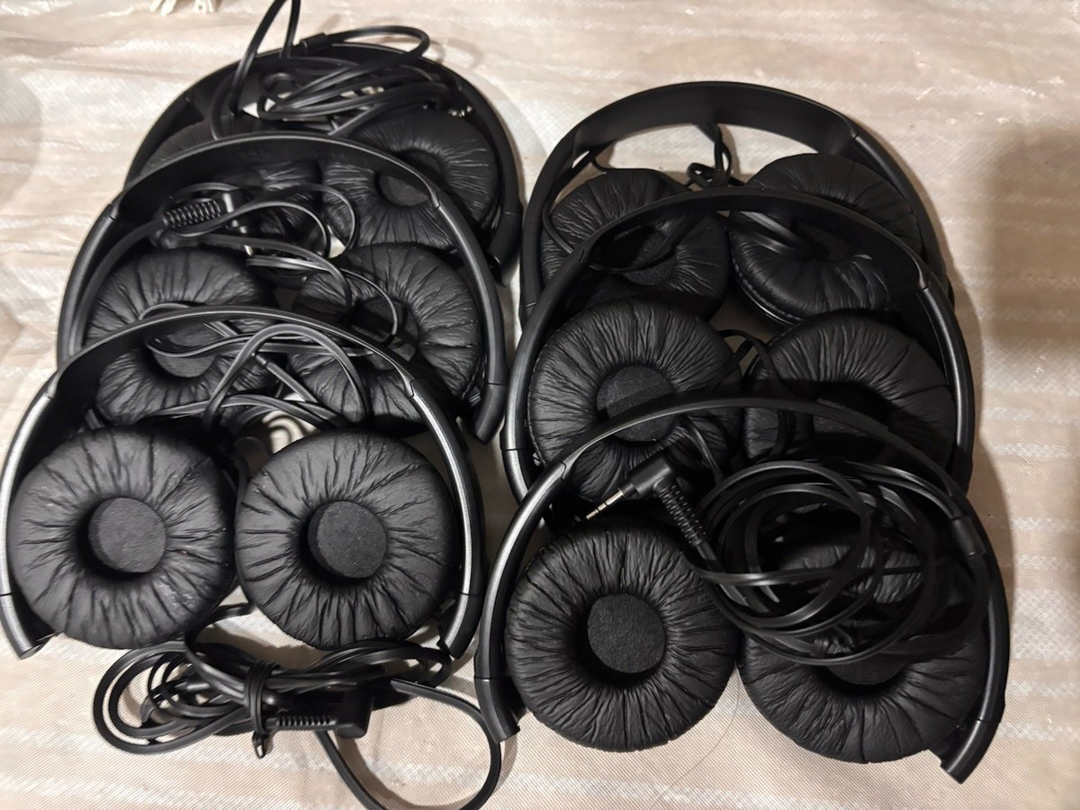 Lot Of 6 Sony MDR-ZX110/B MDR-ZX110 Headphones Black | eBay