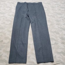 Vintage Levi's Action Slacks Pants Mens 36x28 Gray Pockets Straight Leg Trousers