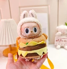 (No Dolls) Hungry Burger Outfit for LUFUFU Macaron 17cm and Have A Seat 15cm