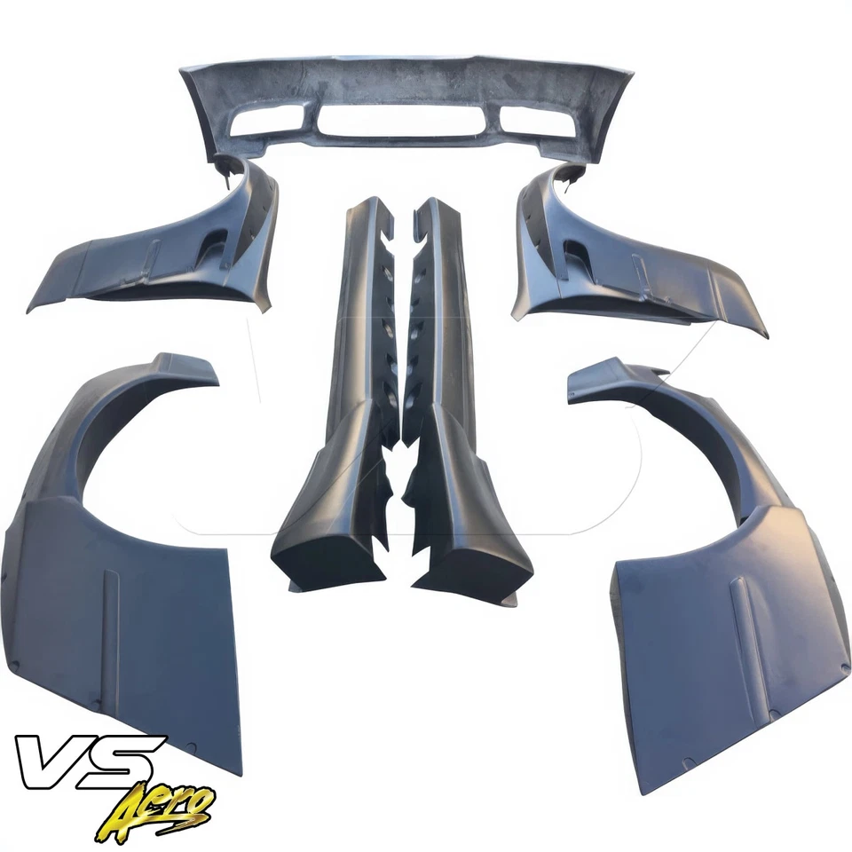 VSaero FRP TKYO V1 Wide Body Kit 325i 330i (E46) 4dr Sedan for 3-Series BMW 02- — 第 4/4 张图片