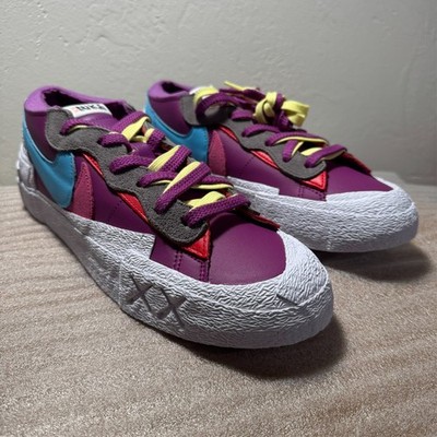 New Mens Size 11.5 - Nike KAWS X Sacai X Blazer Low  Purple Dusk  (DM7901-500)