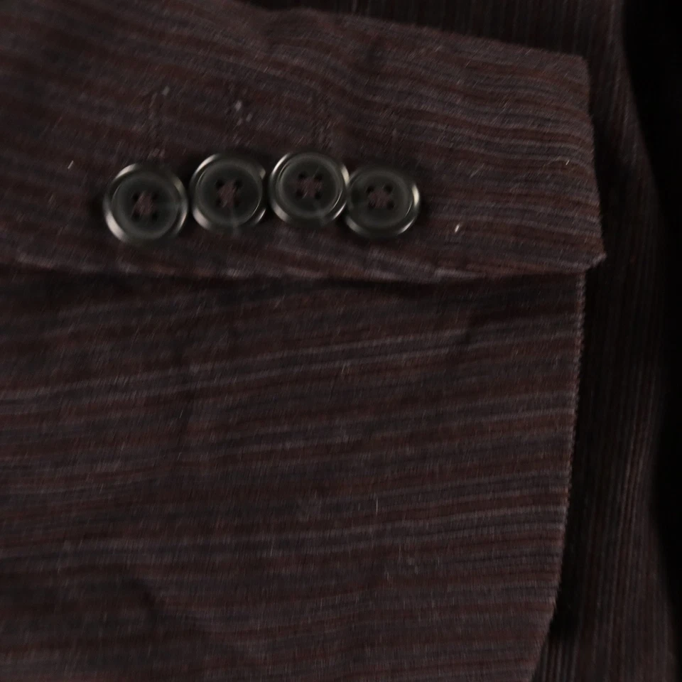 Chaqueta Michael Brandon L 42R Marrón Pana 100% Algodón Blazer Abrigo Deportivo Foto 3 de 4