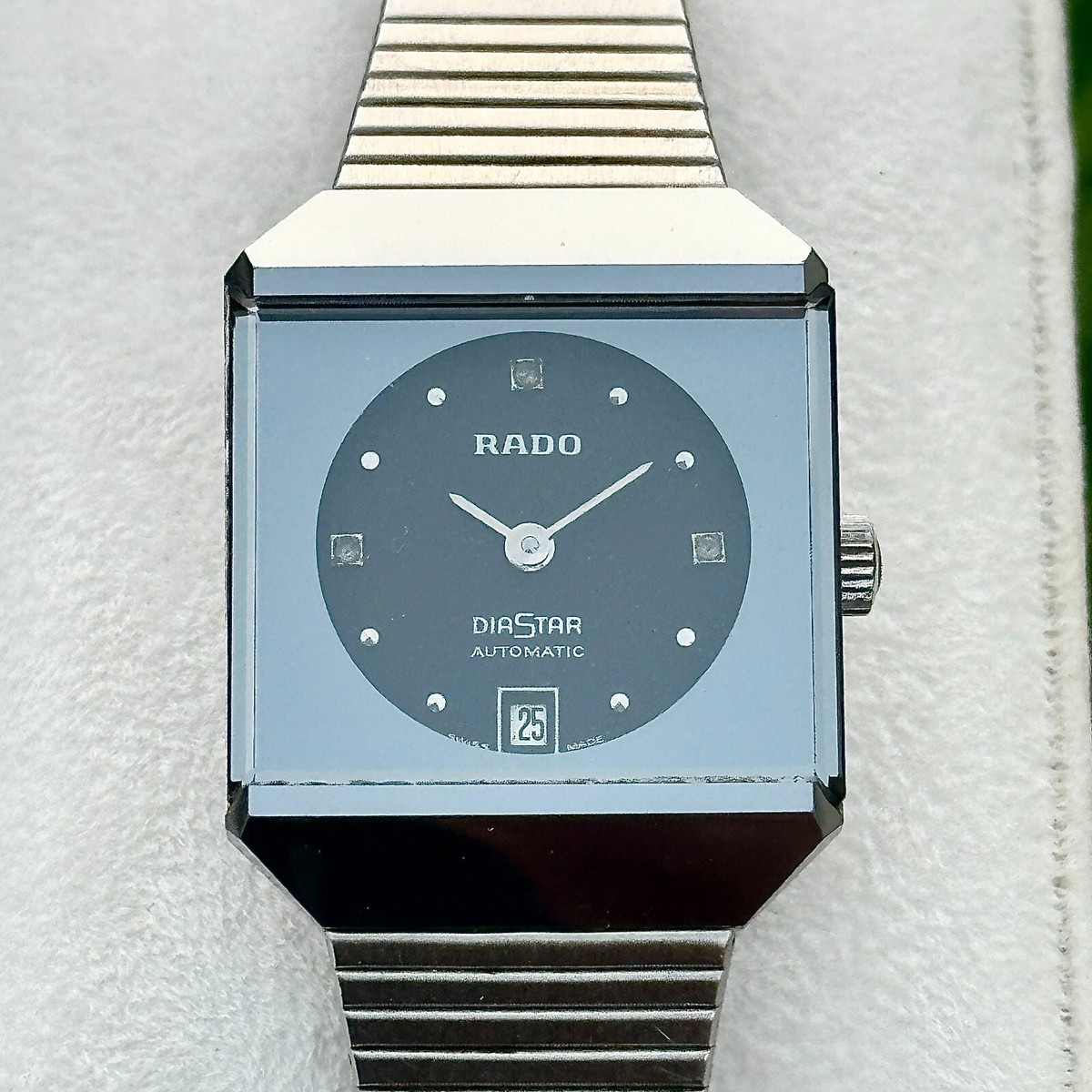 【美品】RADO DIASTAR 腕時計 シルバー ヴィンテージ レディース Rado DiaStar Automatic Unisex Man Quartz Watch Swiss Diamond