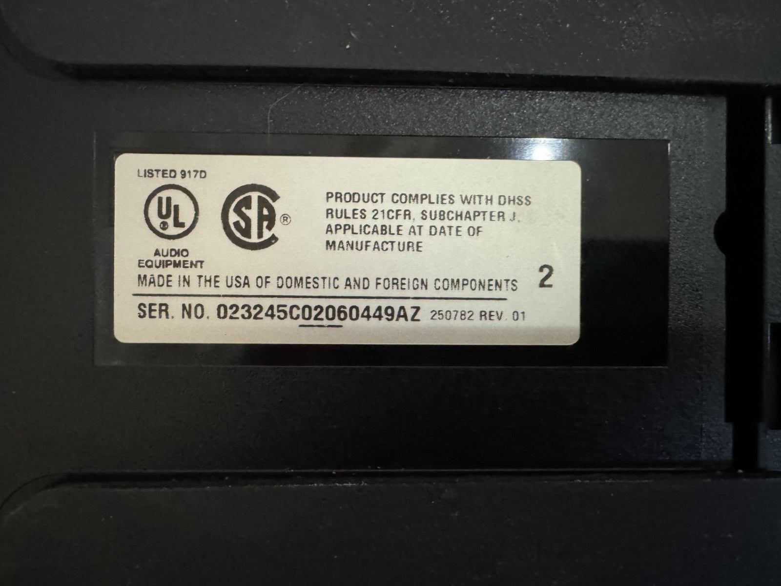 BOSE LIFESTYLE Model 20 MUSIC CENTER 6 CD Changer & Remote Control