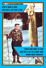 Give a Man a Fish - Nobleworks Funny Father's Day Card by Nobleworks