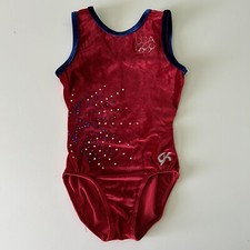 GK Elite Team USA Olympics Gymnastics Leotard Size Adult Extra Small AXS