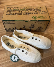 Natural World Mädchen Schuhe Gr. 32 Sommerschuhe Sneaker Bio-Baumwolle Slipper