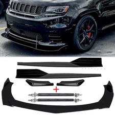 Front Rear Bumper Lip Spoiler Splitter Side Skirt For Jeep Compass 2007-2023