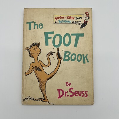 The Foot Book by Dr. Seuss   1968 Book Club Edition   Preowned