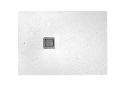 Duschwanne TERRAN Aus Stonex Extra-Flach Rutschfest 120 x 90 cm
