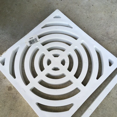 (LOT OF 3) 2-PROFLO 1/2 Grate & 1 Full Grate 9" X 9" Floor Drain Grates Only - Picture 2 of 6