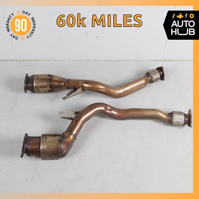 03-13 Bentley Continental GTC GT Exhaust Downpipe Left & Right Side Set OEM 60k